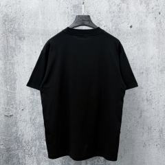 BLCG Rhinestone Embellished Logo Oversized Cotton T-Shirt