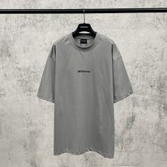 BLCG Front and Back Embroidered Logo Oversized Cotton T-Shirt