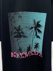 BLCG Tropical Palm Tree Distressed Oversized Cotton T-Shirt