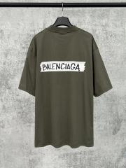 BLCG Tape Label Logo Distressed Oversized Cotton T-Shirt
