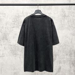 BLCG Paris Headquarters Street View Distressed Oversized Cotton T-Shirt
