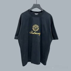 BLCG Embroidered Crest & Script Logo Oversized T-Shirt