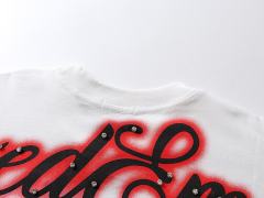 Flame Smudge Angel Rhinestone Print Tee 29105631