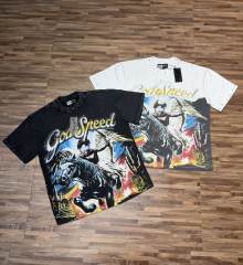 Blindfolded Cupid Angel Pegasus Western Desert Rhinestone T-shirt 2 colors 29053385