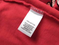 Red Warning Cupid Print Washed Tee 29105637