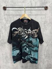 Vintage doomsday ruins submerged Statue of Liberty cracked slogan distressed T-shirt 29053411