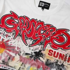 Splatter Graffiti Racing Print Washed Tee 2 colors 29098142