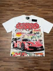 Splatter Graffiti Racing Print Washed Tee 2 colors 29098142