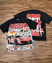 Splatter Graffiti Racing Print Washed Tee 2 colors 29098142