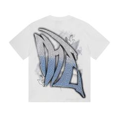 Dove Angel Gradient Rhinestone Print Washed Tee 2 colors 29105639