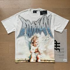 Dove Angel Gradient Rhinestone Print Washed Tee 2 colors 29105639