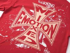 Red Warning Cupid Print Washed Tee 29105637