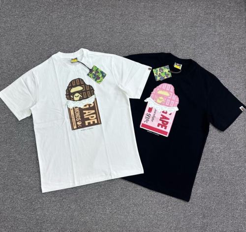 1:1 Quality Bape A Bathing 26SS Chocolate T-Shirt White Black