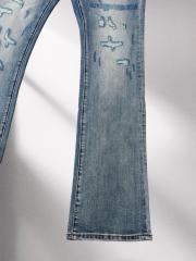1:1 quality version Vintage Destroyed Bootcut Denim Pants