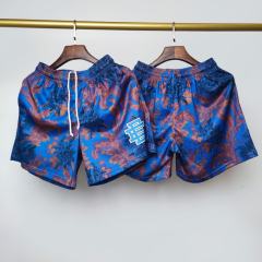 1:1 Top Quality Eric Emanuel EE Blue Vintage Floral Print Mesh Casual Shorts