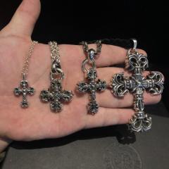 CH Flame Floral Cross Multi-Size Series Necklace
