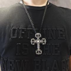 CH Flame Floral Cross Multi-Size Series Necklace