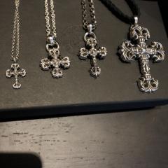 CH Flame Floral Cross Multi-Size Series Necklace