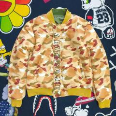 4 Colors Bape Reversible ABC Camo Padded Cotton Jacket