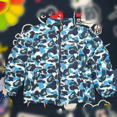 4 Colors Bape Reversible ABC Camo Padded Cotton Jacket