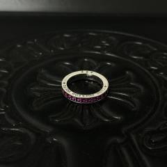 CH Silver Pink Ruby Full Eternity Band Ring
