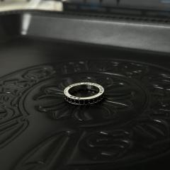 CH Silver Black Onyx Full Eternity Band Ring