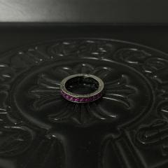 CH Black Pink Ruby Full Eternity Band Ring