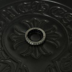 CH Black Clear Crystal Full Eternity Band Ring