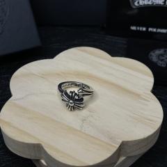 CH Silver Tailed Cross Open Ring
