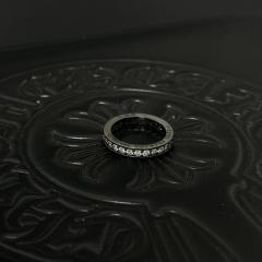 CH Black Clear Crystal Full Eternity Band Ring