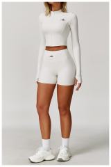 Seamless Naked Feel Shockproof High Waist Yoga Shorts 3-Piece Set 10 colors 29202627