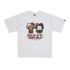 Bape T-Shirt Black White