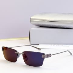 BLCG Stack BB Rimless Gradient Purple Rectangle Sunglasses
