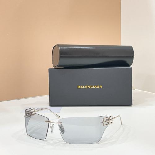 BLCG BB Rimless Wrap Light Smoke Mirror Sunglasses