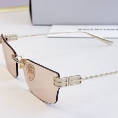 BLCG Stack BB Rimless Gradient Purple Rectangle Sunglasses