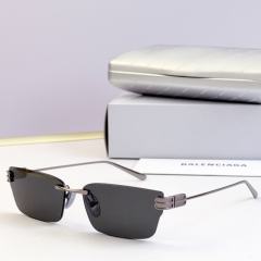 BLCG Stack BB Rimless Gradient Purple Rectangle Sunglasses