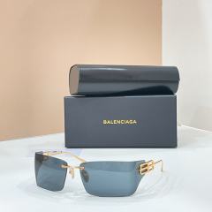 BLCG BB Rimless Wrap Light Smoke Mirror Sunglasses