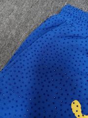 Blue All Over VVS Rhinestone Shorts