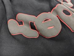 Black Red Outline Bubble Star Sweat Shorts