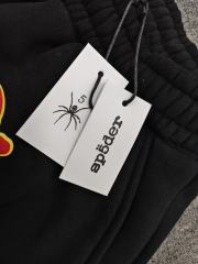 Black Red Outline Bubble Star Letter Sweat Shorts