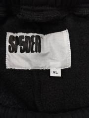 Black Red Outline Bubble Star Letter Sweat Shorts