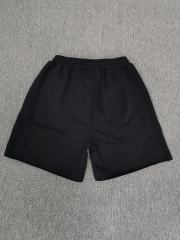 Black Red Outline Bubble Star Sweat Shorts