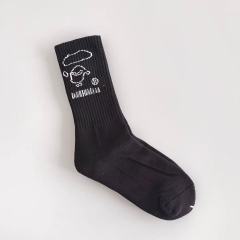 BAPE By Bathing Ape Sketch Ape Logo White Crew Mid Calf Socks