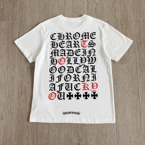 1:1 quality CH Gothic Text Cross Logo Pocket Short Sleeve T-Shirt 2 Colors