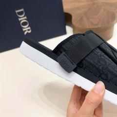 Oblique Jacquard Adjustable Strap Slide Sandals