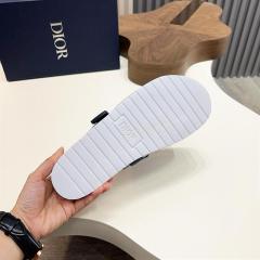 Oblique Jacquard Adjustable Strap Slide Sandals