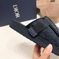 Oblique Jacquard Adjustable Strap Slide Sandals