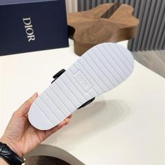Oblique Jacquard Adjustable Strap Slide Sandals