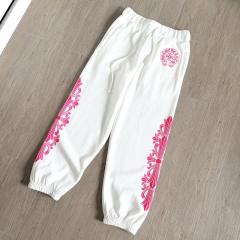 1:1 Quality CH Pink Floral Cross Full Zip Hoodie & Jogger Pants
