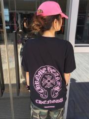 1:1 Top Quality CH Chengdu Exclusive Pink Horseshoe Circle Black Pocket T-Shirt